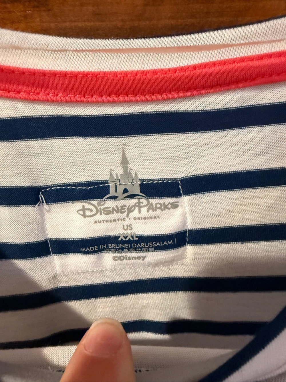 Disney Navy & White Striped 'You & Me' Mickey Minnie Long Sleeve Tee - Picture 5 of 8